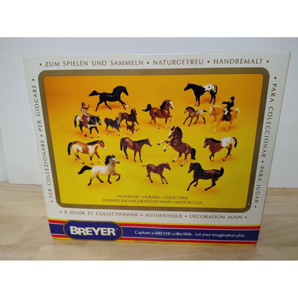 VINTAGE BREYER #1160 BLUE ROAN FIGURE New AQHA AMERICAN QUARTER HORSE RETIRED - Picture 10 of 10
